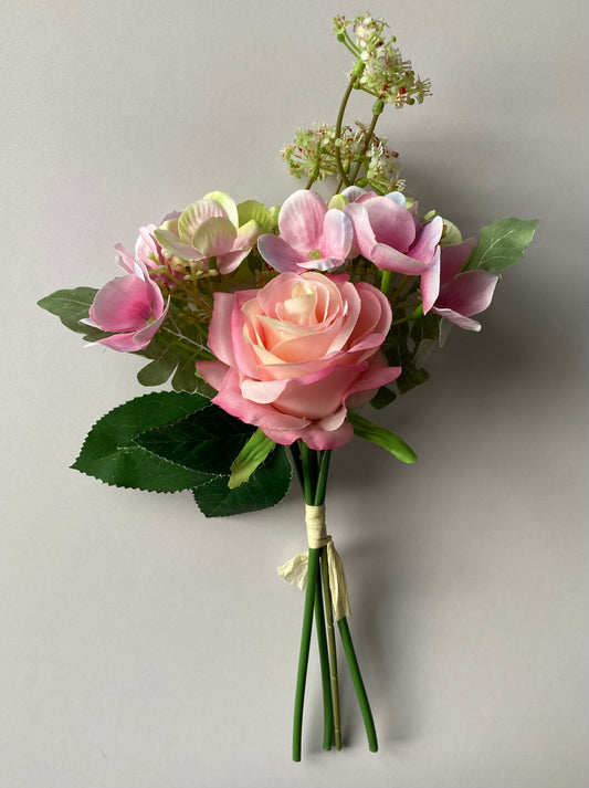 Pink Rose & Hydrangea Bouquet