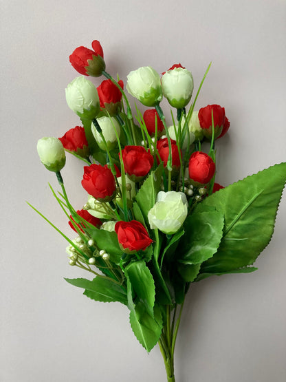 Red & Ivory Baby Tulip Bunch
