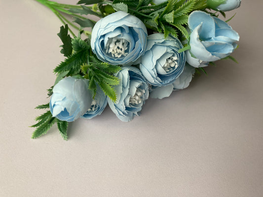 Soft Blue Ranunculus Bunch