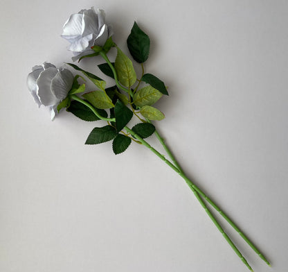 Grey Velvet Soft Touch Single Stem