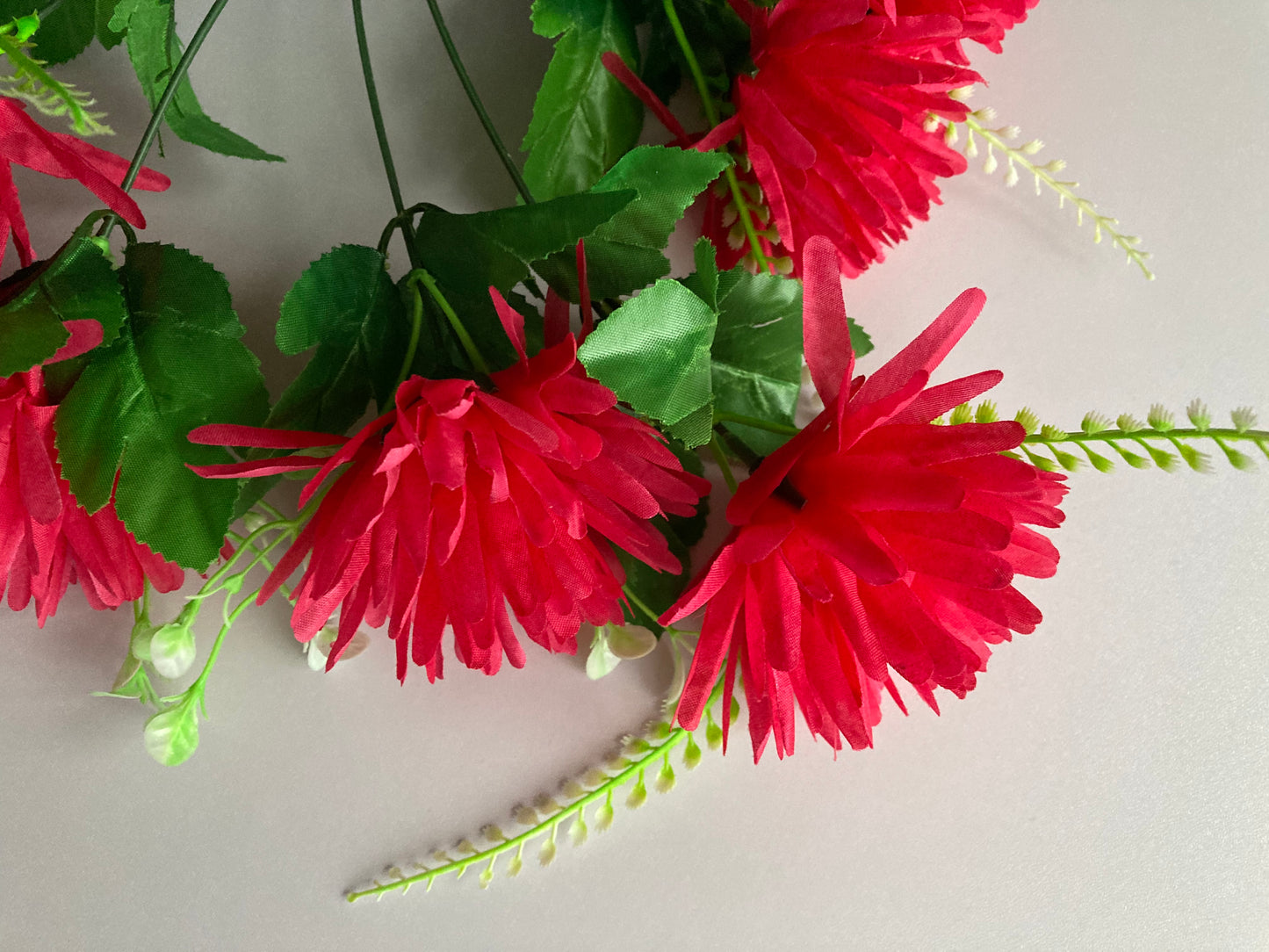 Hot Pink Spiky Chrysanthemums
