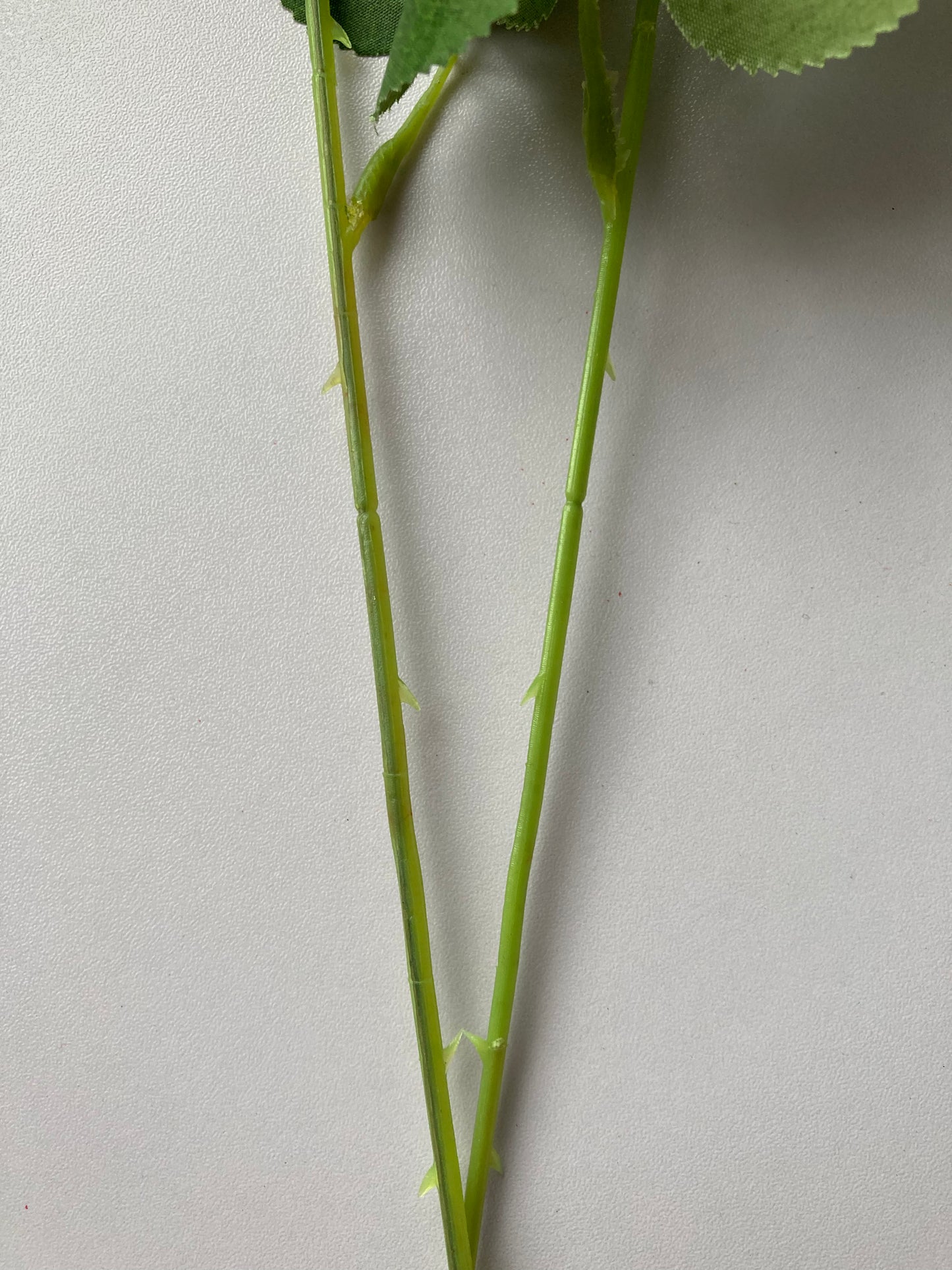 Pink & White Velvet Touch Rose Stem