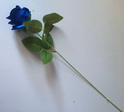 Small Velvet Royal Blue Rose