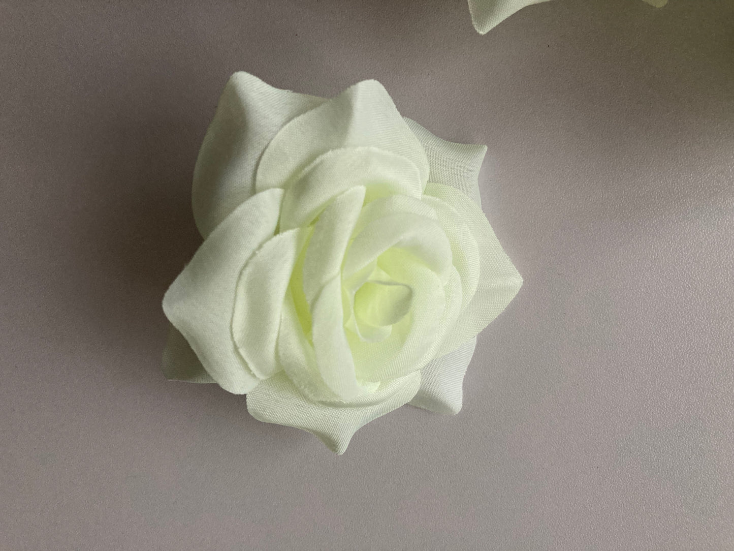 12 Ivory Rose Heads