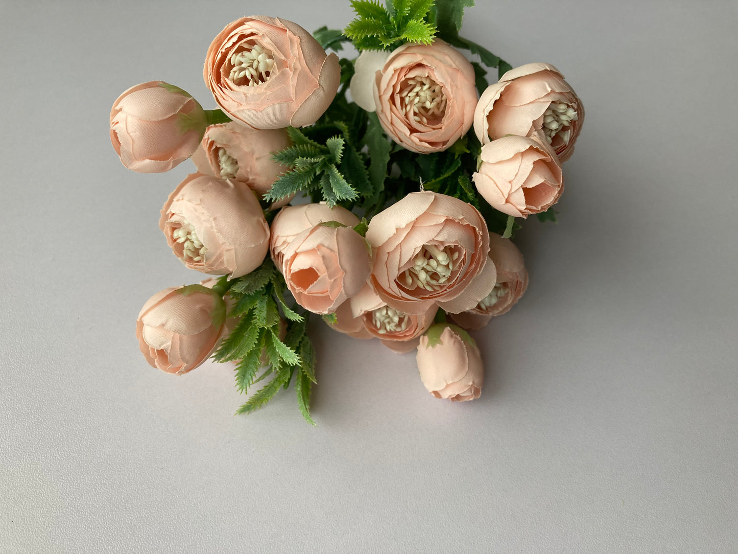 Mini Peach Ranunculus Bunch