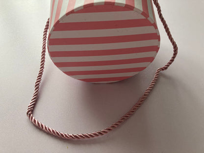 Pink Striped Pot